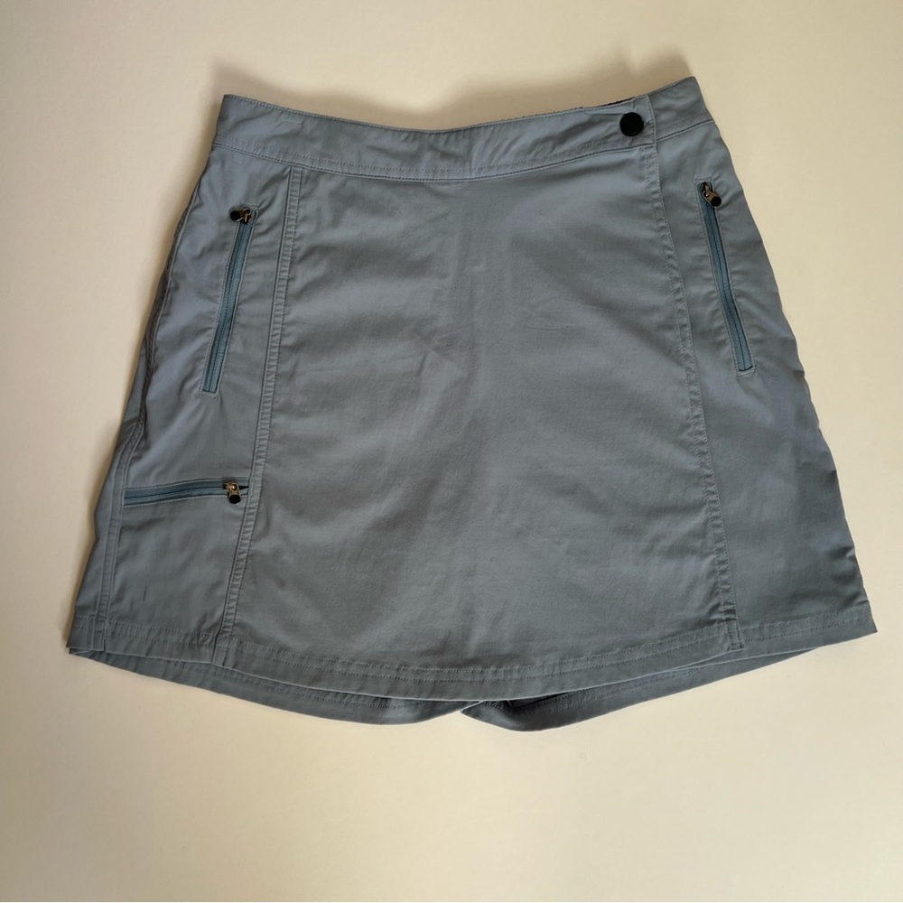 LL Bean Comfort Trail skort light blue